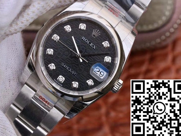 DJ 36mm 116200 Dial Factory Rolex Black Datejust 0414